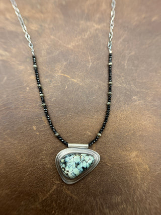 Beaded New Lander Turquoise Orbit Necklace