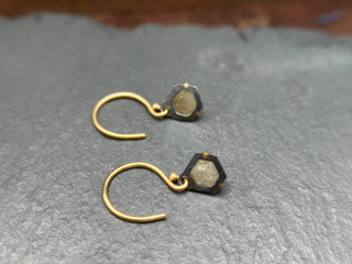 Milky Diamond Hex Dangles