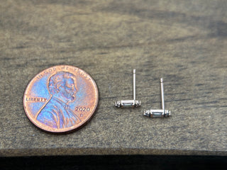 Deco Baguette Diamond Studs