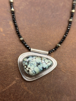 Beaded New Lander Turquoise Orbit Necklace