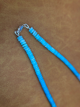 Blue Ombre Beaded Necklace
