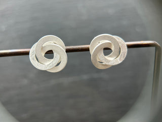 Tri Loop Stud Earrings