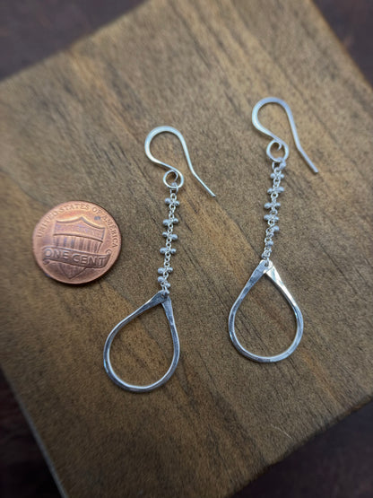 Sterling Silver Tear Duster Earring