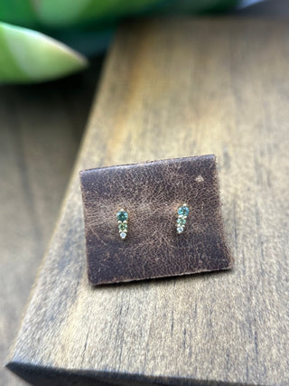 Sapphire Ombre Graduated Studs