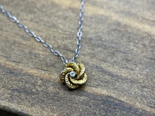 Gold Love Knot Charm