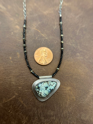 Beaded New Lander Turquoise Orbit Necklace