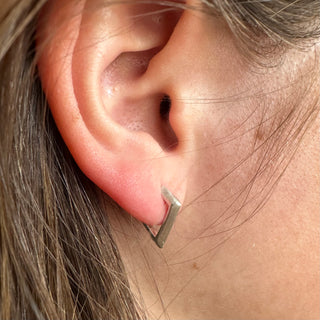 Geo Huggie Hoops