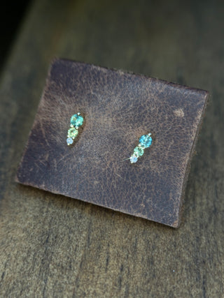 Sapphire Ombre Graduated Studs