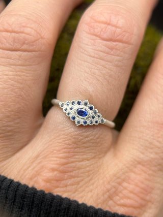 Multi-Sapphire Oval Ring