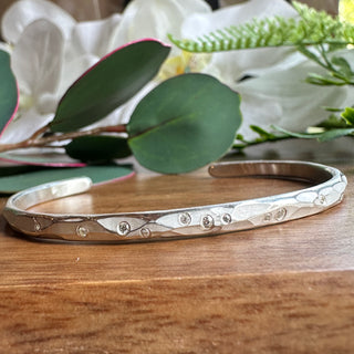 Hammered Silver Bracelet