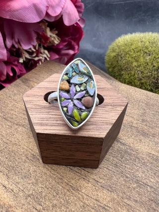 Succulent Mosaic Ring
