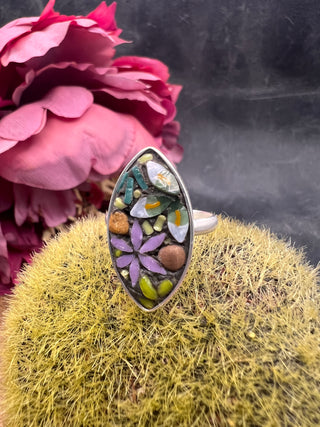 Succulent Mosaic Ring