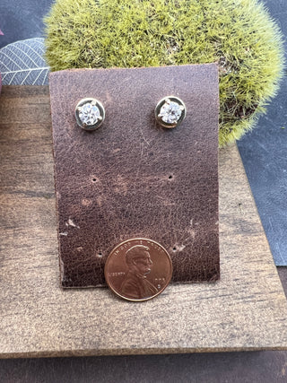 Gold Compass Studs