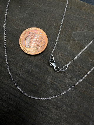 White Gold Round Cable Chain