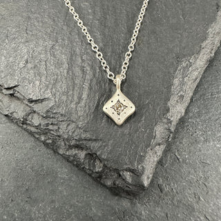 Silver Night Charm in Champagne Diamond