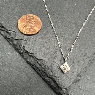 Silver Night Charm in Champagne Diamond