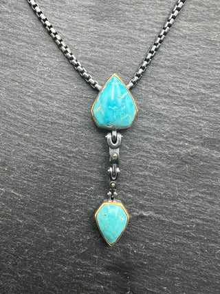 Gobi Turquoise Hinge Necklace