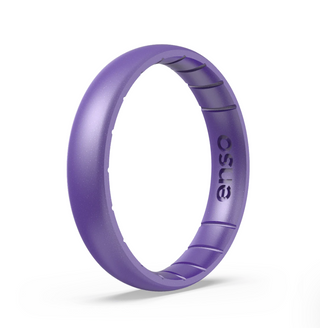 Birthstone Classic Silicone Ring: Amethyst