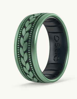 Etched Heritage Silicone Ring-Laurel Wreath-Medusa