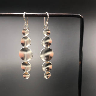 Parabolic Disc Line Earrings