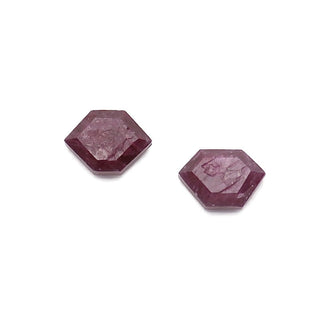 RB104A&B - Freeform Hexagon Rubies