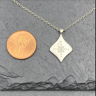 Silver Night Pendant in Diamond