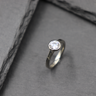 Open Bezel Solitaire Ring